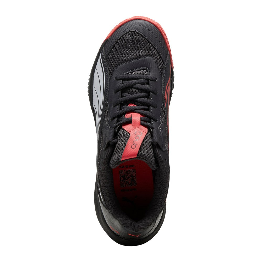 Puma Mens Nova Court Flat Padel Sneakers In Black/Red