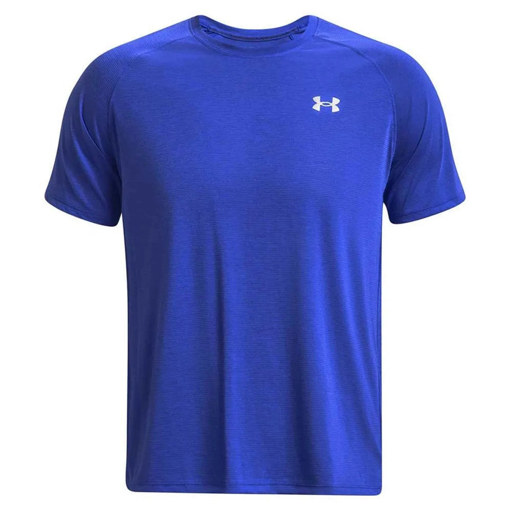 Under Armour Mens Streaker Short Sleeves T-Shirt In Blue