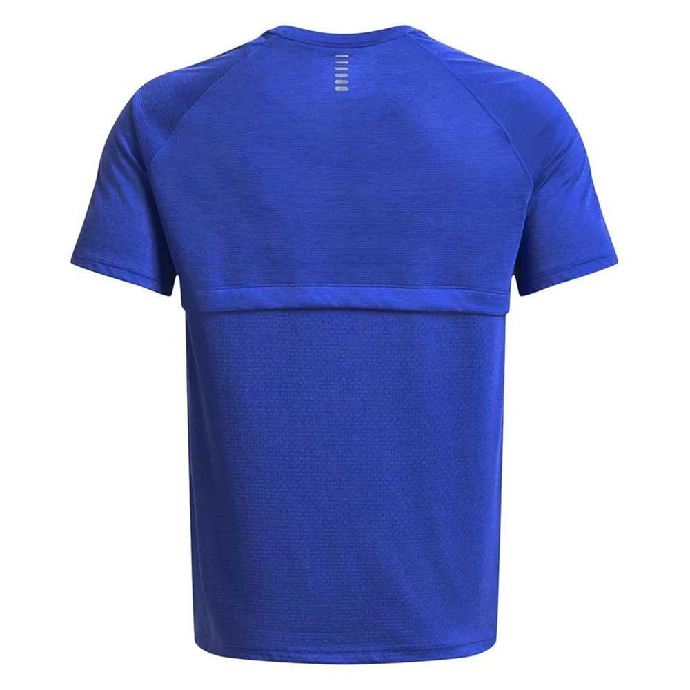 Under Armour Mens Streaker Short Sleeves T-Shirt In Blue
