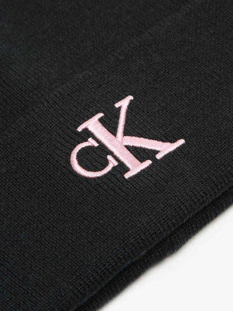 Calvin Klein Acc Monogram Embro Beanie Black Multi