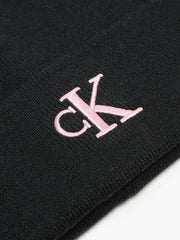 Calvin Klein Acc Monogram Embro Beanie Black Multi