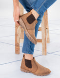 Desert Mens Gusset Boots In Tan