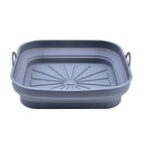 Creative Cooking Sillicone Collapsible Air Fryer Basket Sqaure In Grey