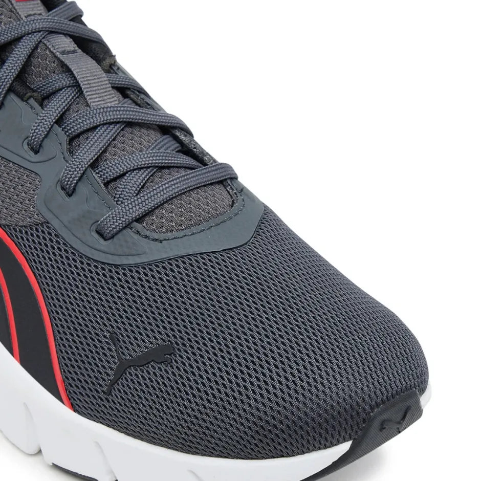 Puma Mens Flexfocus Lite Modern Sneakers In Dusky Grey/Red/Black