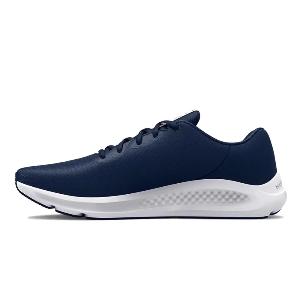 Under Armour Mens Charged Pursuit 6 Sneakers In Navy/White