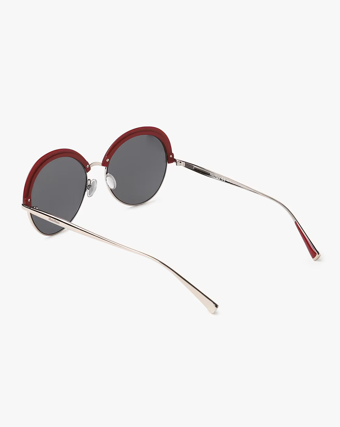 Max Mara Ilde ii Round Frame Unisex Sunglasses In Red