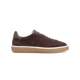 Zerga Mens Antonio Suede Leather Shoes In Coffee