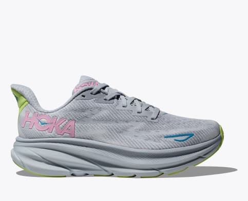 Hoka 1127896 Womens Clifton 9 Glls Gull/Sea Ice