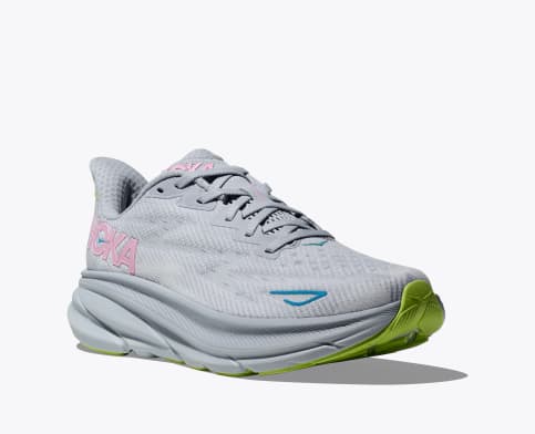 Hoka 1127896 Womens Clifton 9 Glls Gull/Sea Ice