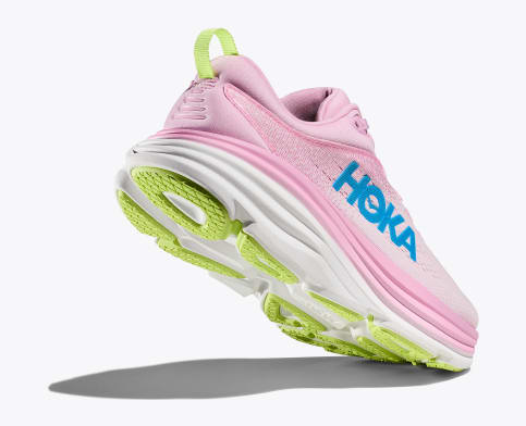 Hoka 1127952 Womens Bondi 8 Ptwl Pink Twilight/Waterpark