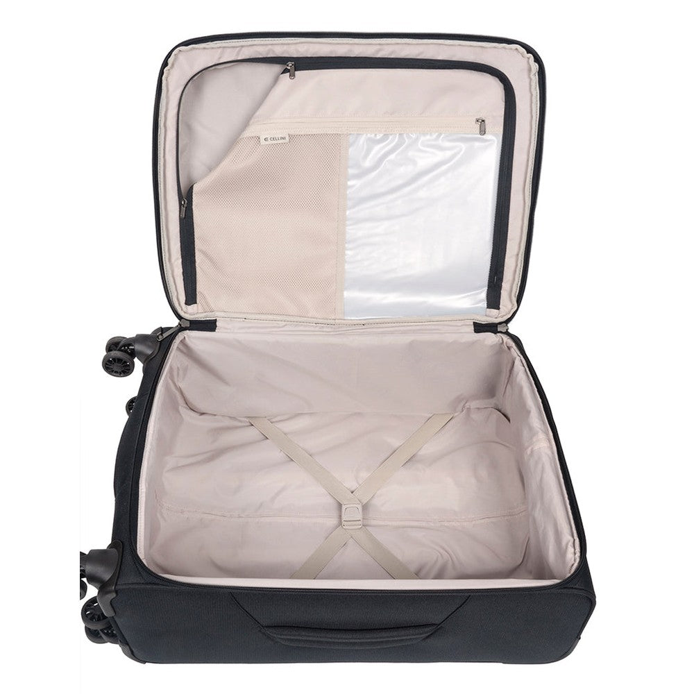 Cellini Destiny Trolley Luggage Bag In Black