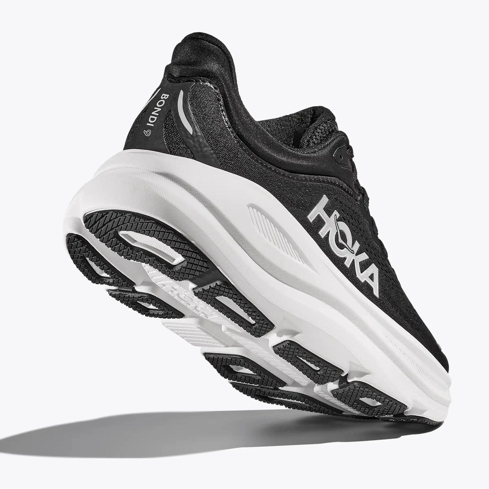 Hoka Mens Bhondi 9 Sneakers In Black/White