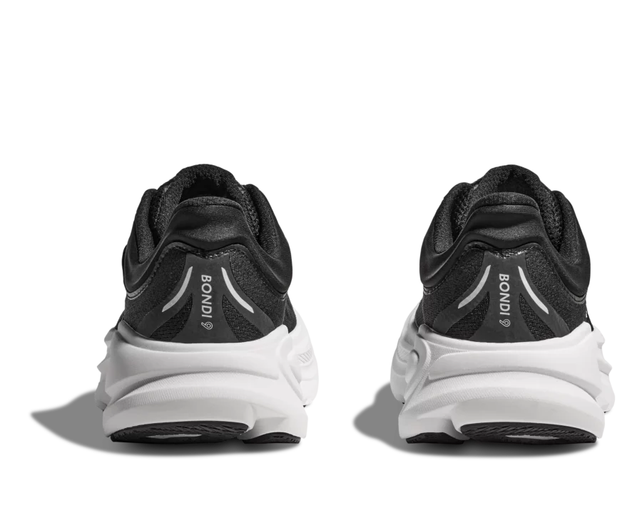 Hoka Mens Bondi 9 Shoes In Black/White