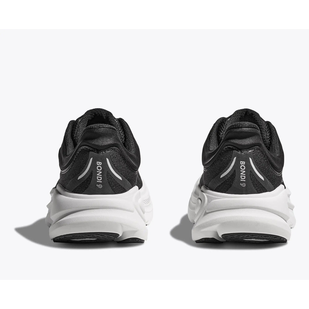 Hoka Mens Bhondi 9 Sneakers In Black/White