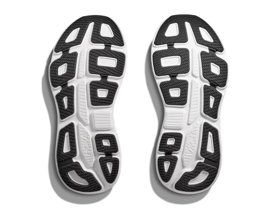 Hoka Mens Bondi 9 Shoes In Black/White
