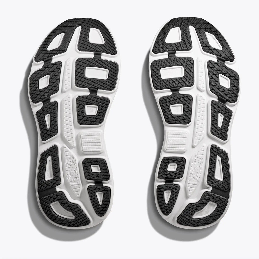 Hoka Mens Bhondi 9 Sneakers In Black/White
