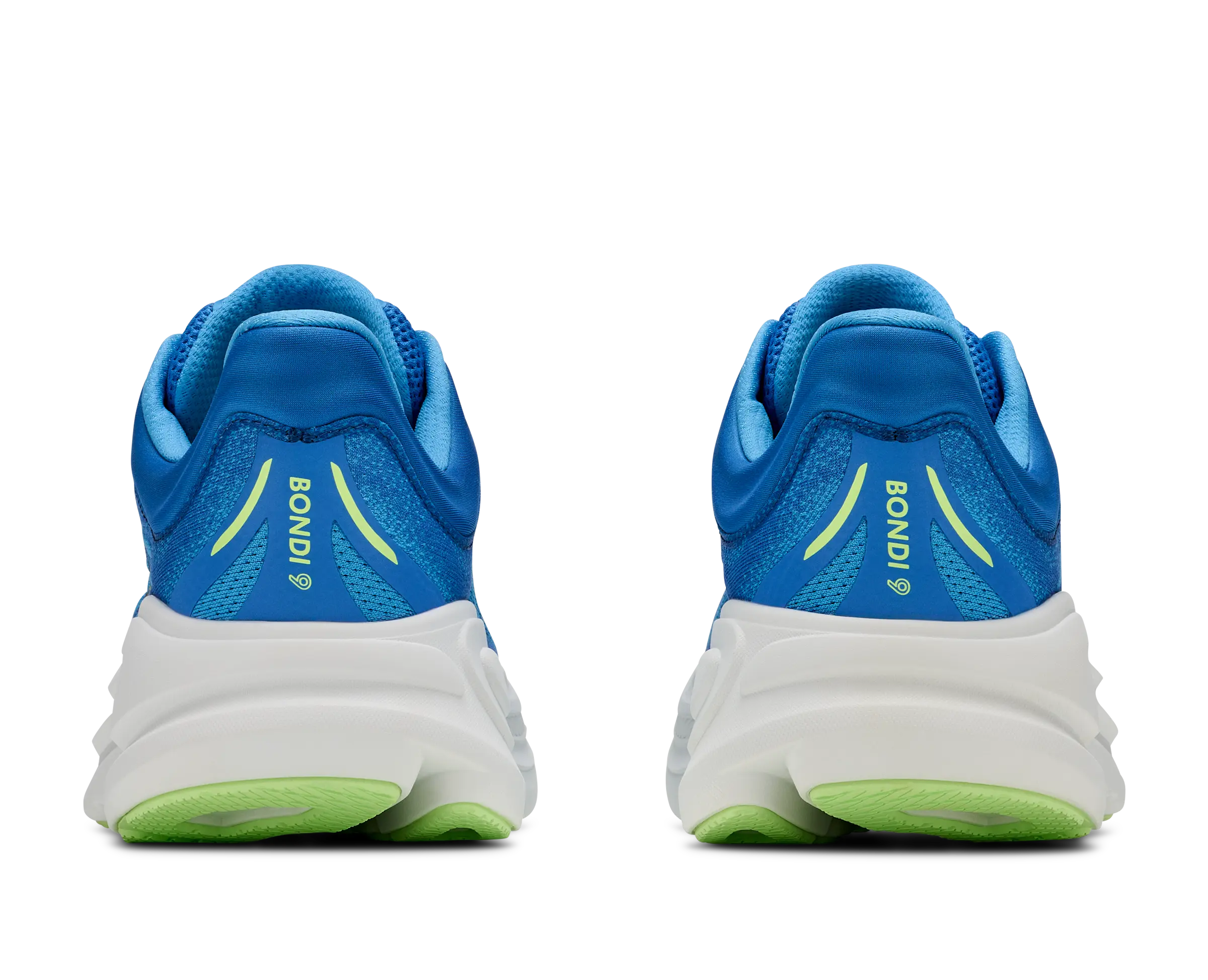 Hoka Mens Bhondi 9 Shoes In Virtual Blue/Soft Cobalt