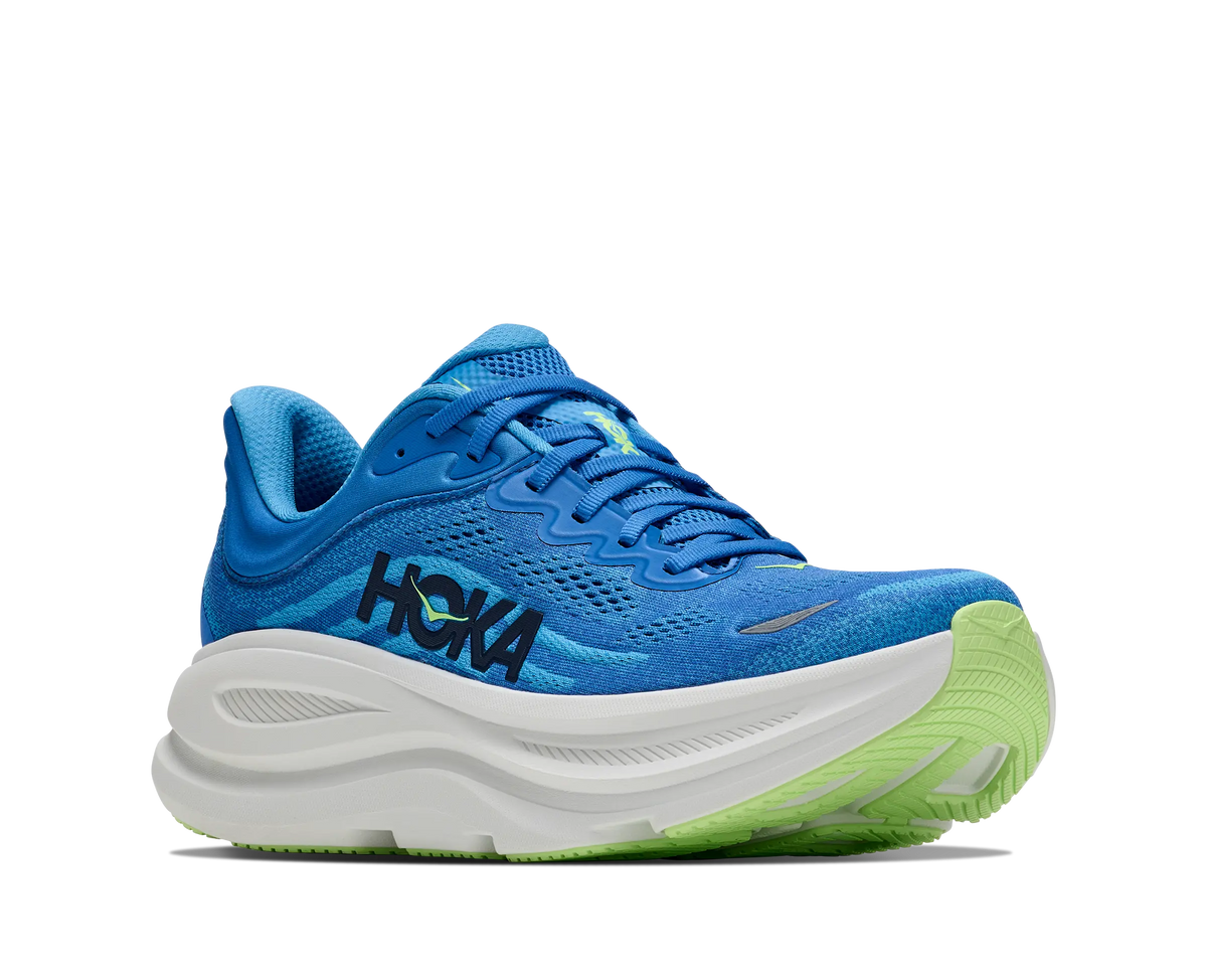 Hoka Mens Bhondi 9 Shoes In Virtual Blue/Soft Cobalt