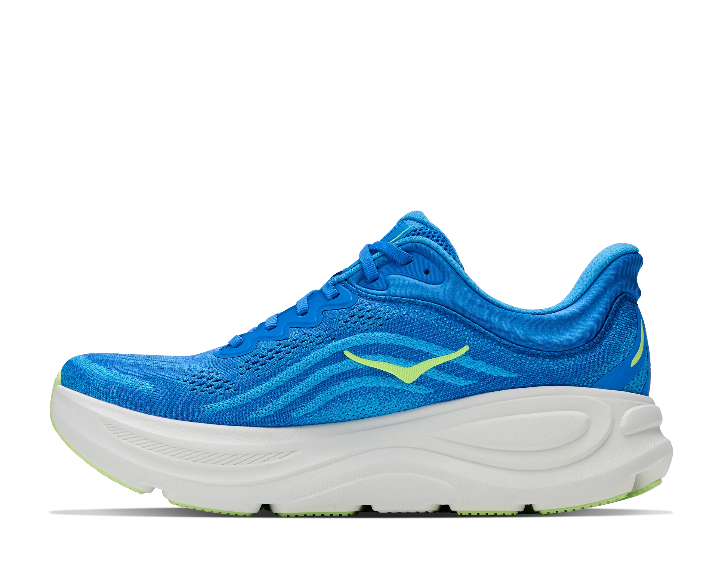 Hoka Mens Bhondi 9 Shoes In Virtual Blue/Soft Cobalt