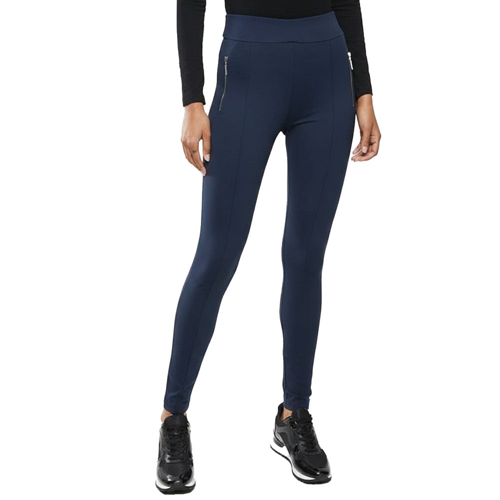 Sissyboy Ladies High Rise Dawson Pants with Zips In Navy