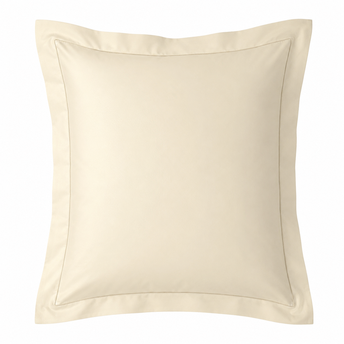 Egyptian Cotton Continental Pillowcase Pair In Cream