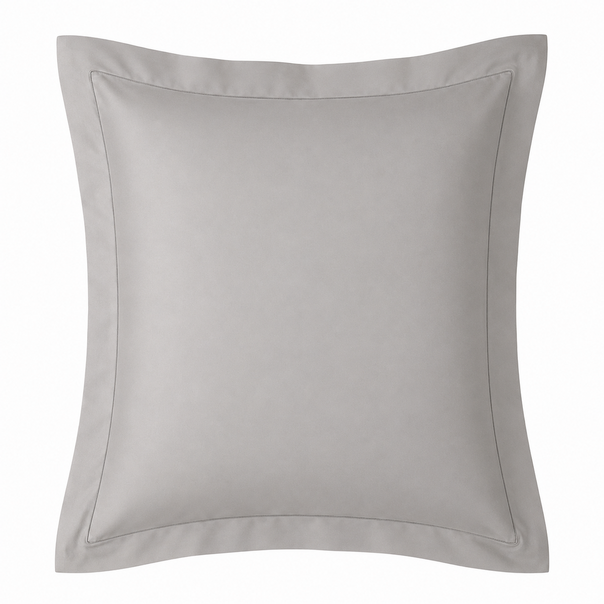 Egyptian Cotton Continental Pillowcase Pair In Silver