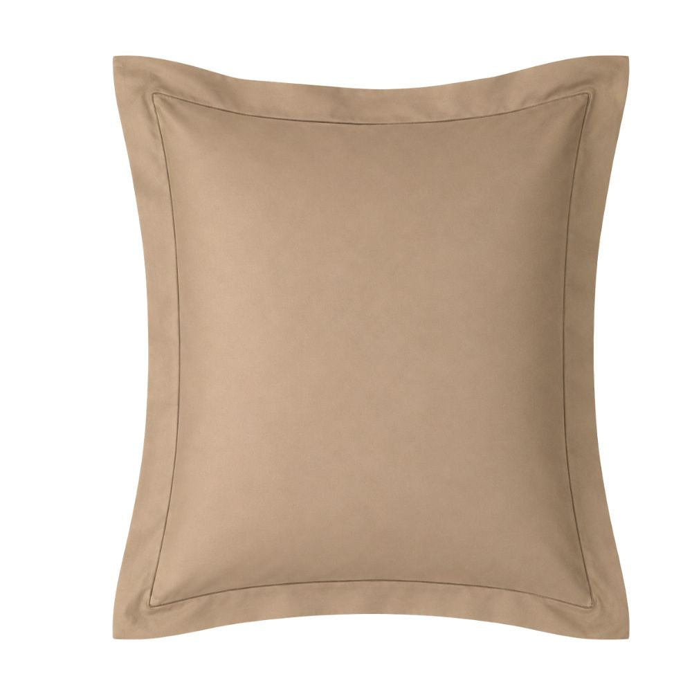Egyptian Cotton Continental Pillowcase Pair In Stone