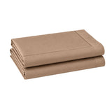 Egyptian Cotton Continental Pillowcase Pair In Stone