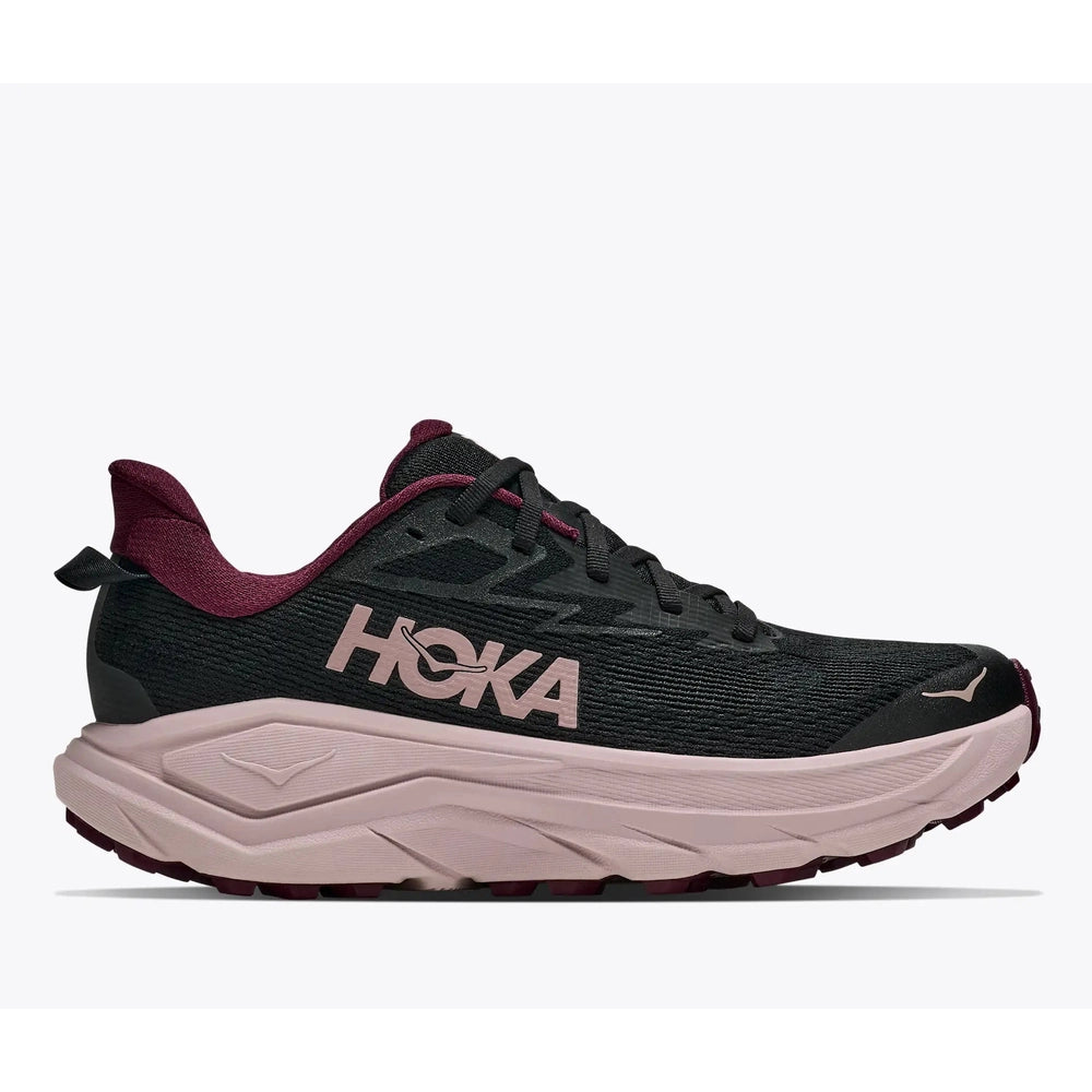 Hoka Womens Challenger 8 Sneakers In Black/Pink Opal