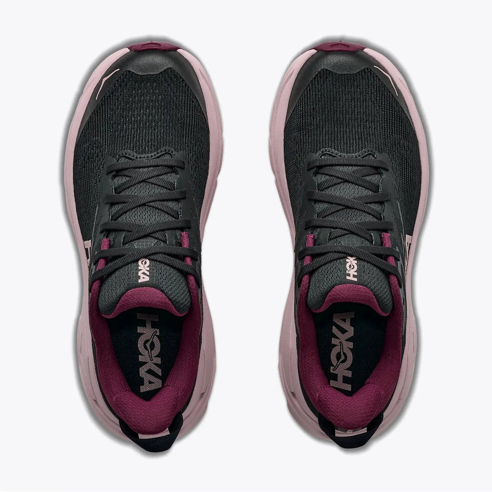 Hoka Womens Challenger 8 Sneakers In Black/Pink Opal