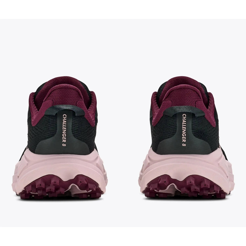 Hoka Womens Challenger 8 Sneakers In Black/Pink Opal