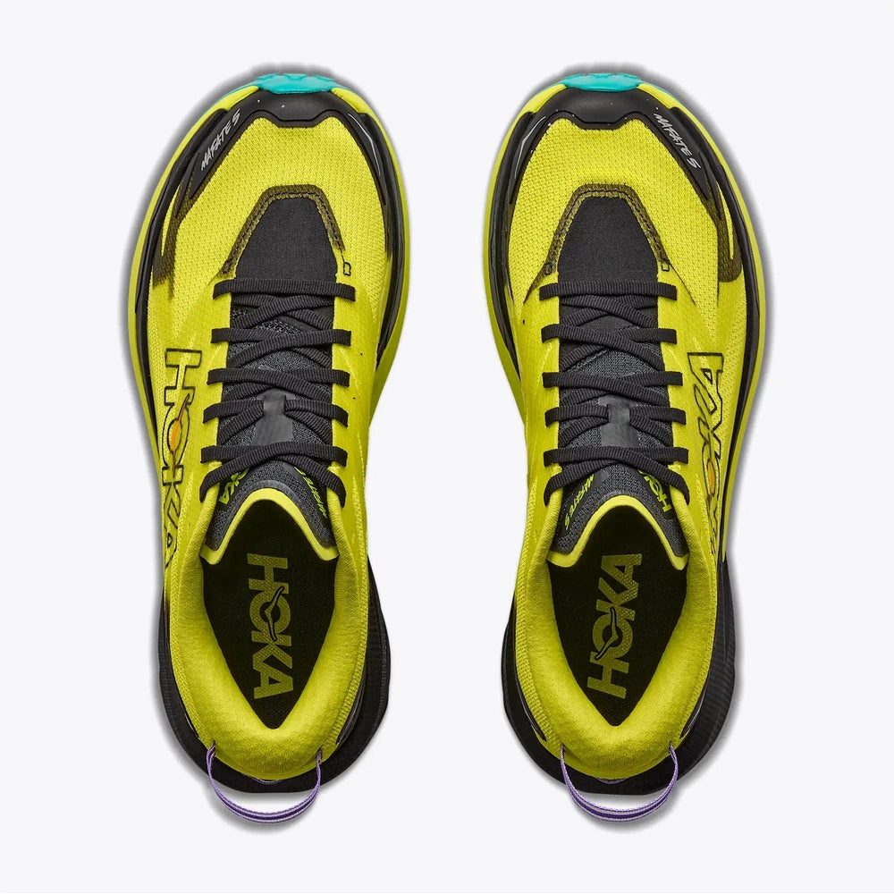 Hoka Mens Mafate 5 Sneakers In Black/Hoka Citrus