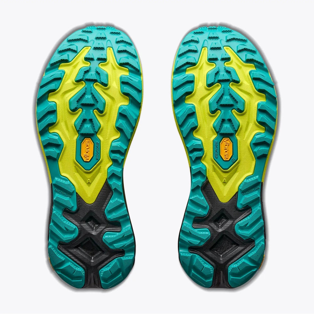 Hoka Mens Mafate 5 Sneakers In Black/Hoka Citrus