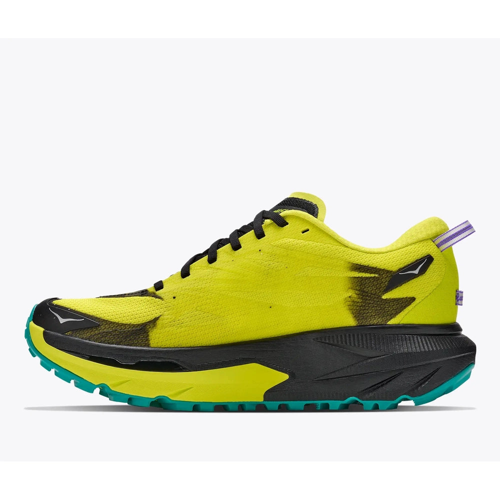 Hoka Mens Mafate 5 Sneakers In Black/Hoka Citrus