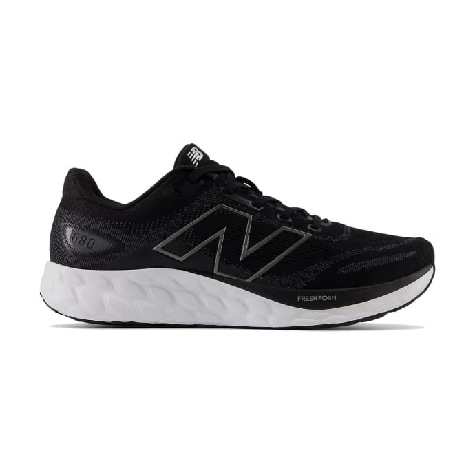 New Balance 680 Mens Running Course Shoes Black And White