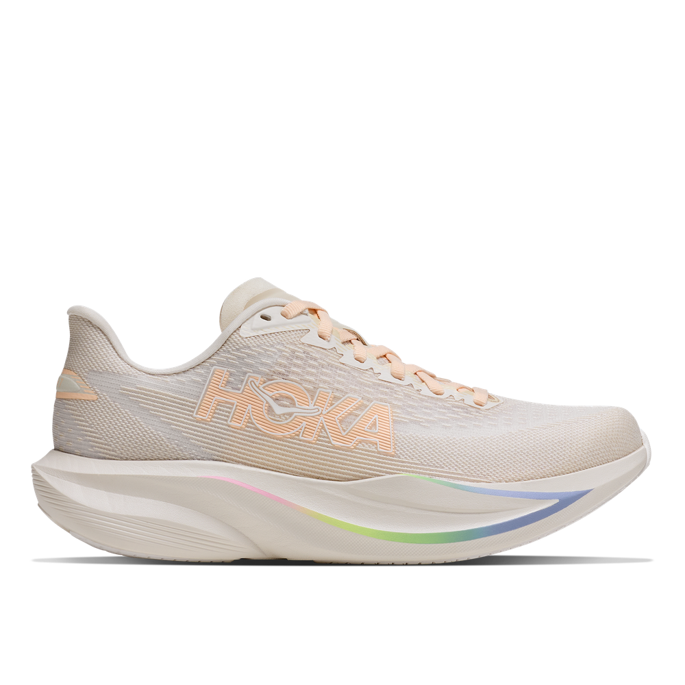 Hoka Womens Mach 7 Sneakers In Oat Milk/Alabaster
