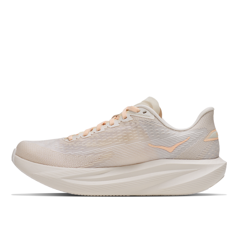 Hoka Womens Mach 7 Sneakers In Oat Milk/Alabaster