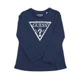 Guess Girls Long Sleeve T-Shirt In Navy