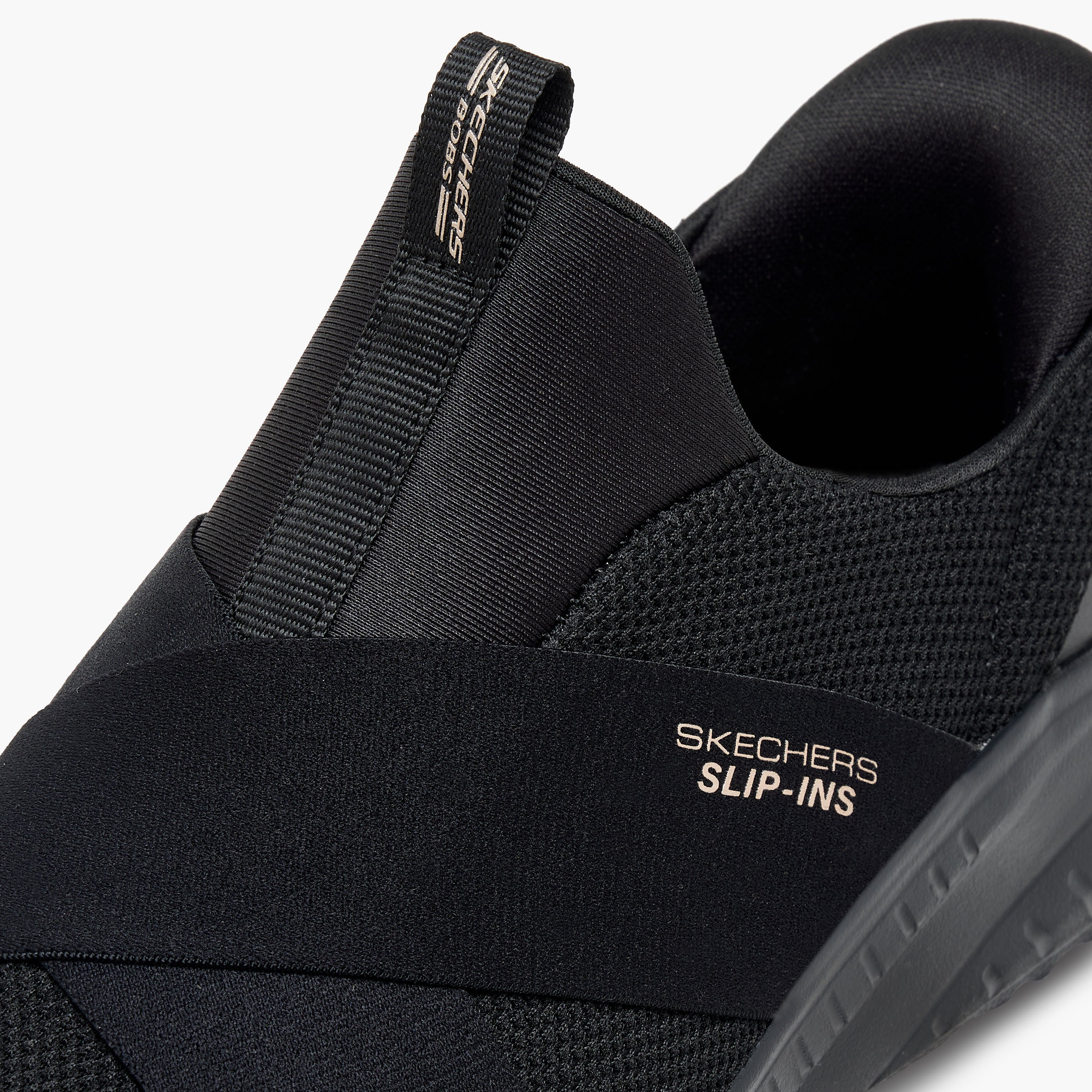Skechers Womens Bobs Squad Chaos Shoes In Black