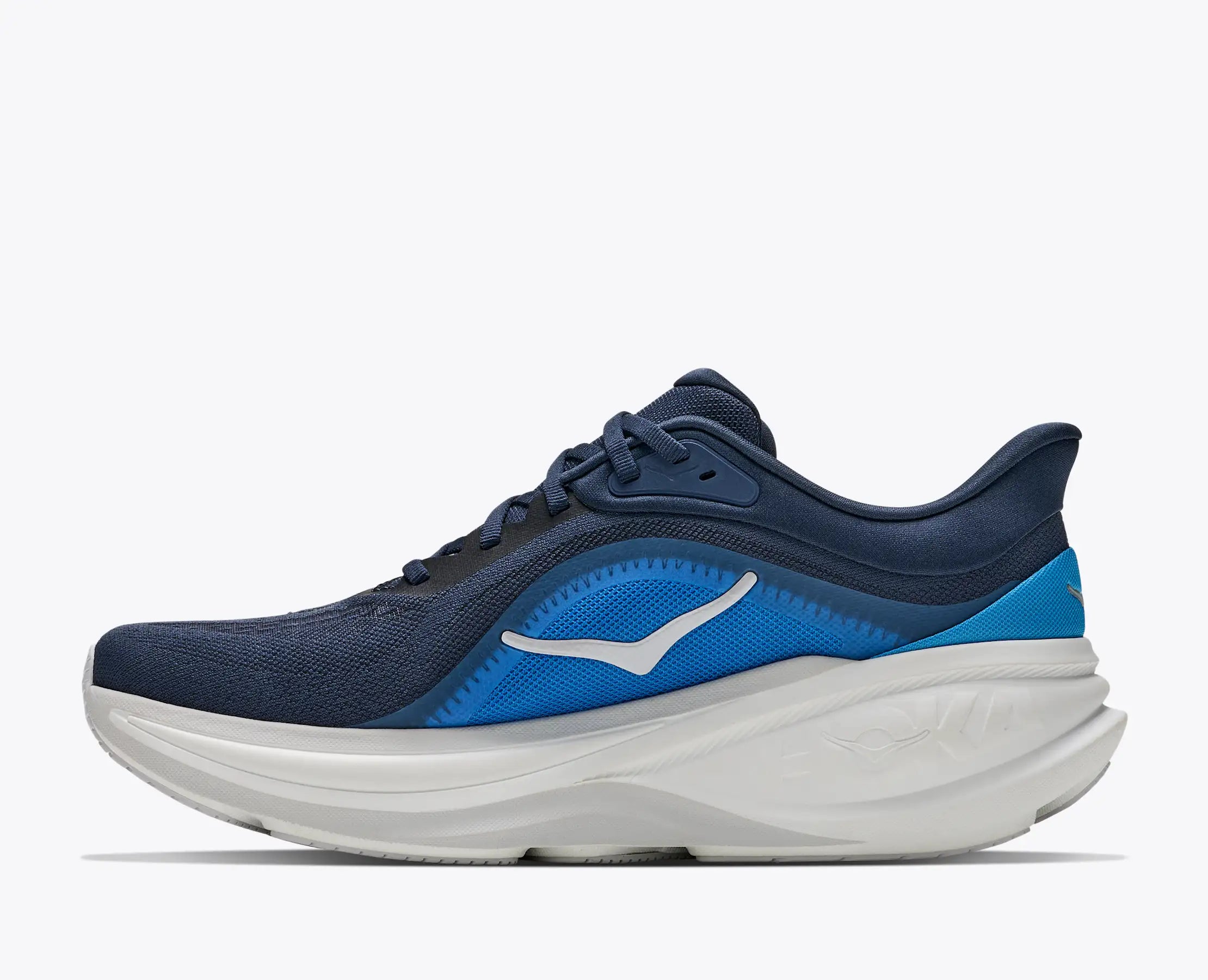 Hoka Mens Clifton Pro Wide Shoes In Varsity Navy/Soft Cobalt