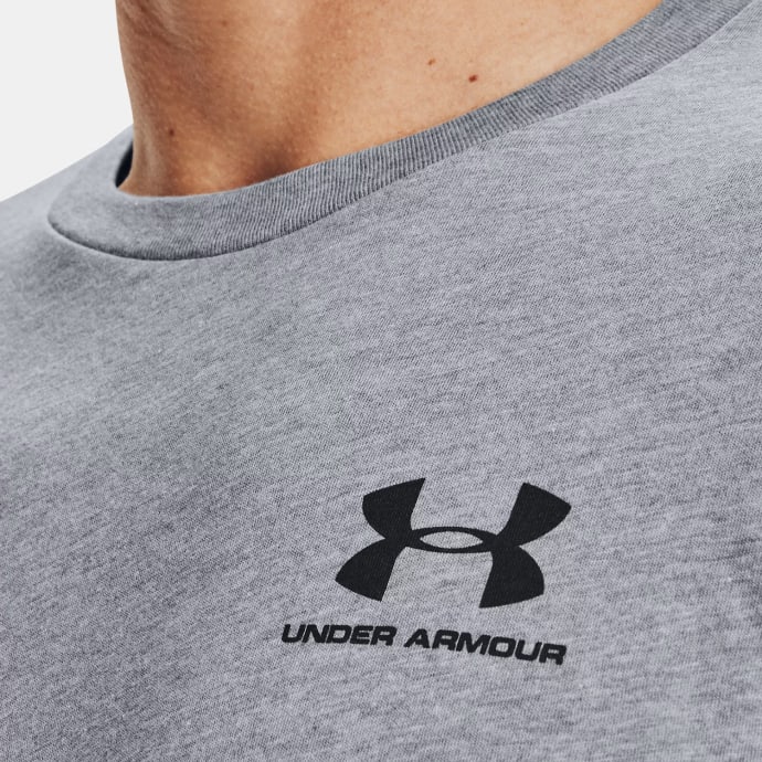 Under Armour Mens Sportstyle Left Chest T-Shirts In Grey