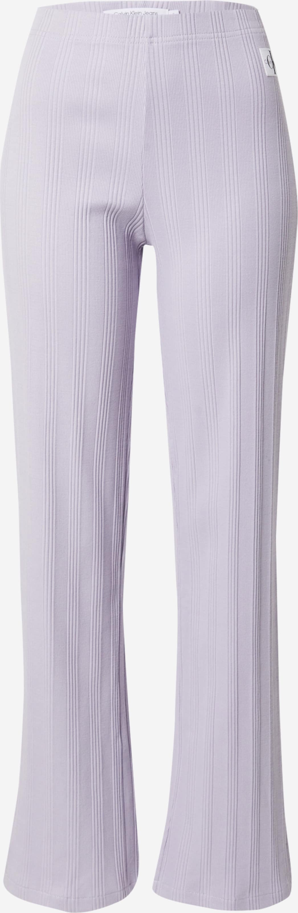 Calvin Klein Women's Badge Rib Straight Pants Lavender