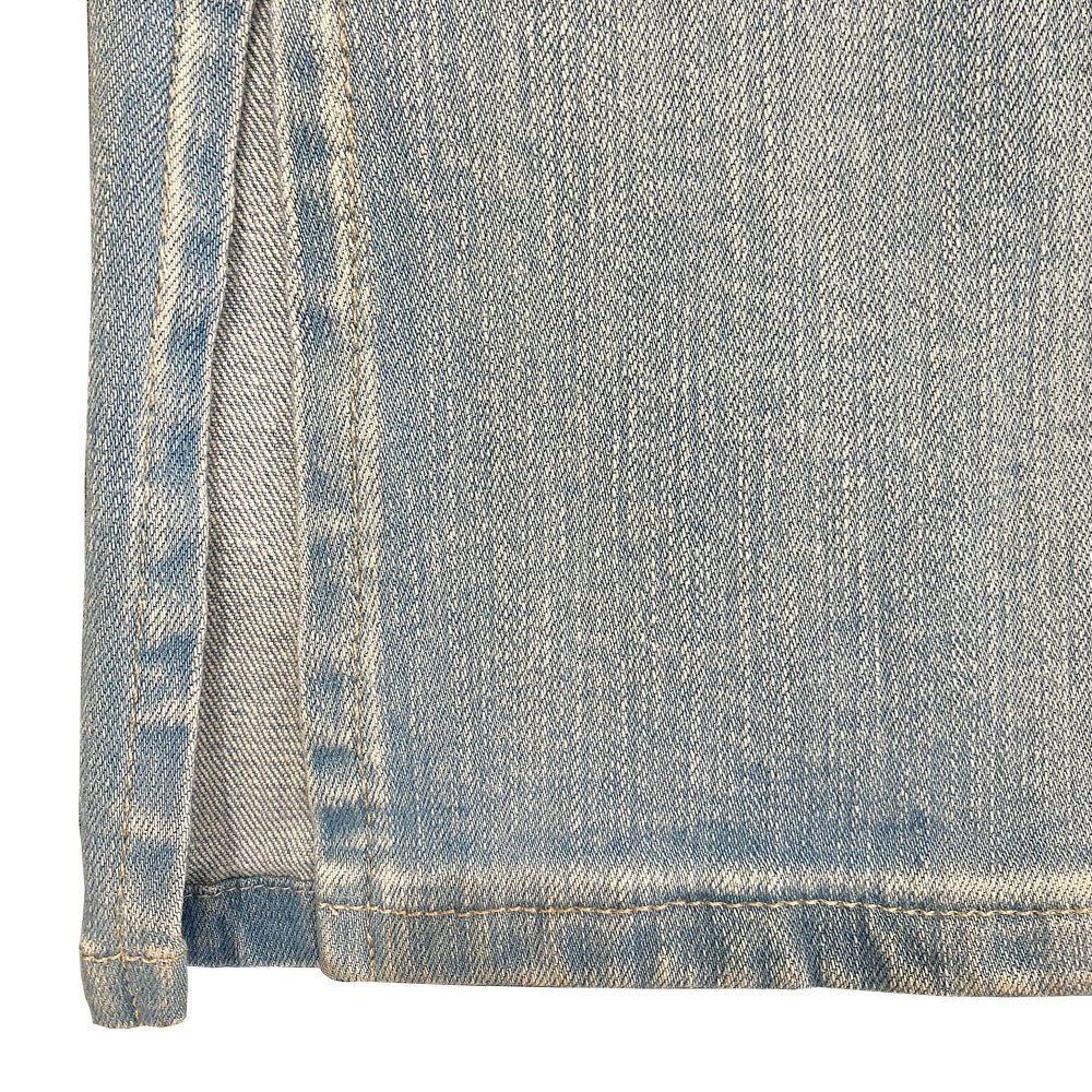 Sissyboy Ladies High Flare with In-leg Slit Jeans In Light Vintage