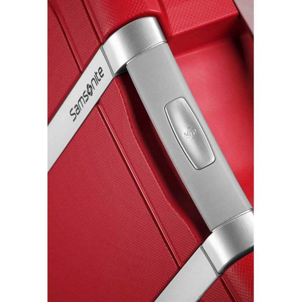 Samsonite Scure Spinner Trolley Bag In Crimson Red