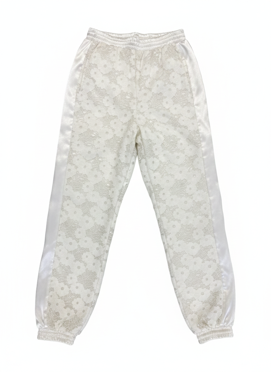 Sissy boy Womens Lace Pants In Off White