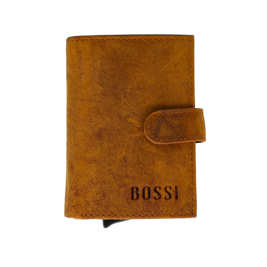 Bossi Mech Goat Oil Unit Cardholder In Orange