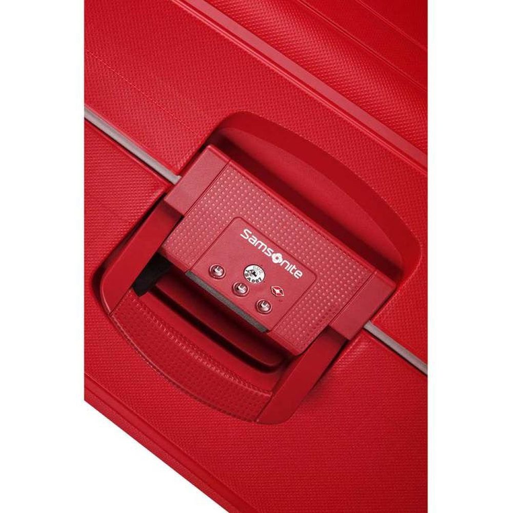 Samsonite Scure Spinner Trolley Bag In Crimson Red