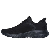 Skechers Mens Bobs Squad Chaos Black Shoes