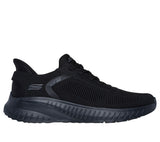 Skechers Mens Bobs Squad Chaos Black Shoes
