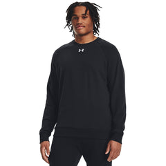 Under Armour Mens Rival Fleece Crew Sweater In Black